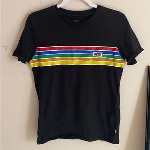Multicolored “Vans” Black T Shirt
